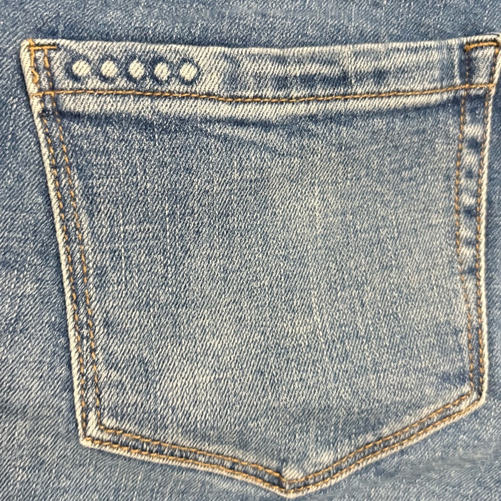 Blank NYC Light Blue Distressed Ankle Cropped Skinny Jeans MidRise Raw Hem Sz 27 - Picture 11 of 14